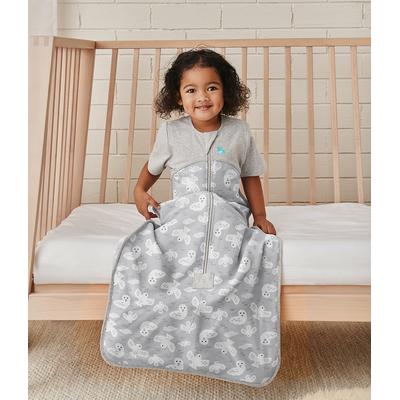 Love To Dream Short Sleeve Sleep Bag Organic Cotton Mild, 18-36 M - Doves Grey