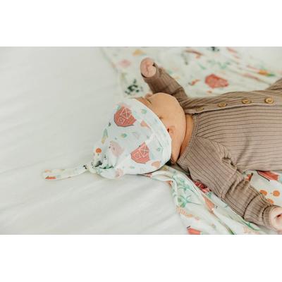 Copper Pearl Newborn Top Knot Hat - Farmstead