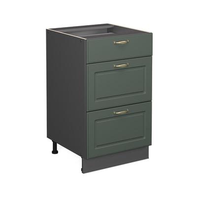 Küchenunterschrank Fame-Line, Grün-Gold Landhaus, 50 cm ohne Arbeitsplatte Vicco Image