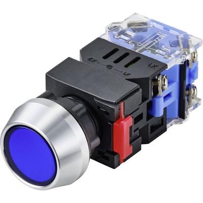 Tru Components - TC-9428116 LAS0-L-11/B/12V Drucktaster 250 v 5 a 1 x Aus/(Ein) tastend Blau IP40 1 Image
