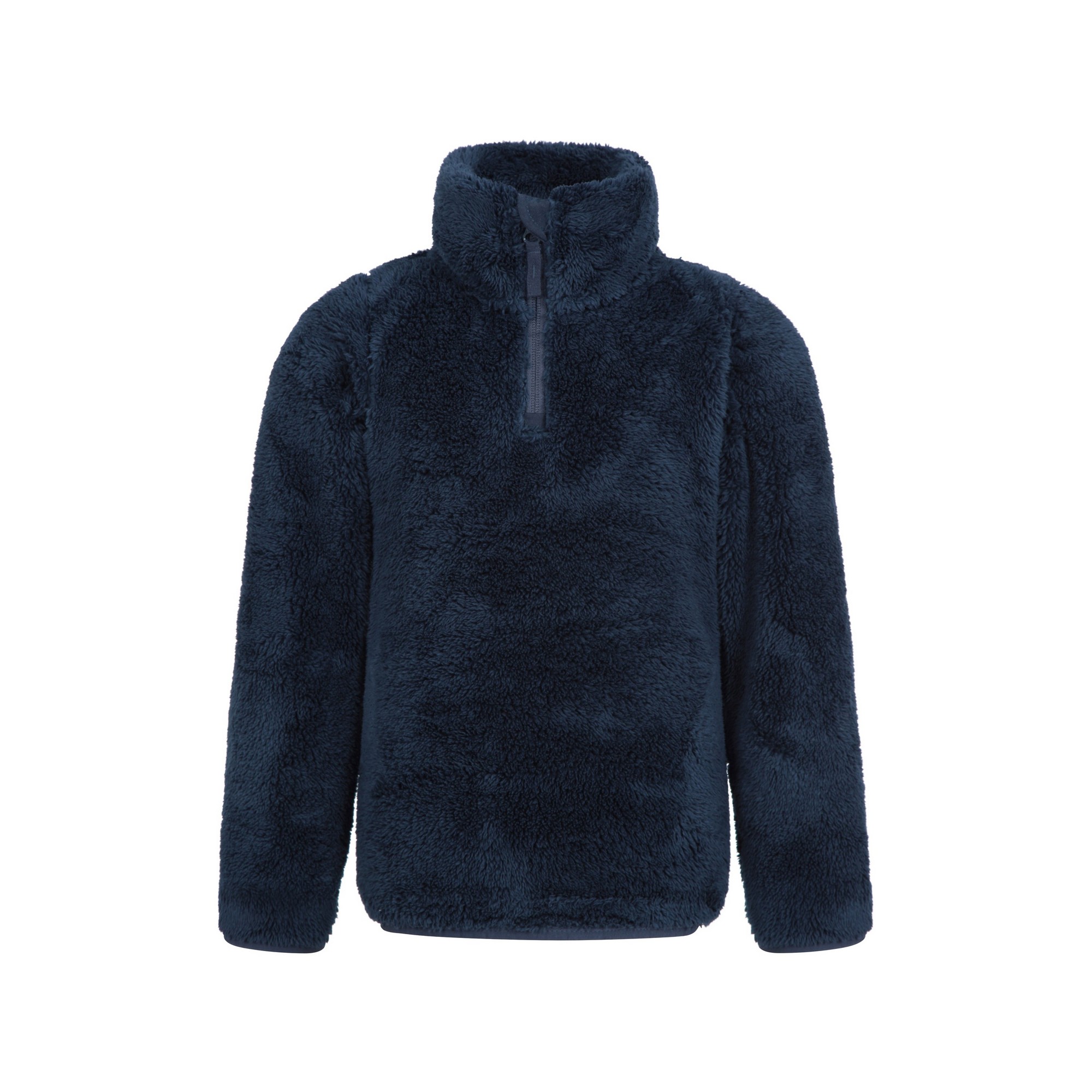 Mountain Warehouse - "Teddy" Fleece-Oberteil mit halbem Reißverschluss für Kinder (Marineblau) Image
