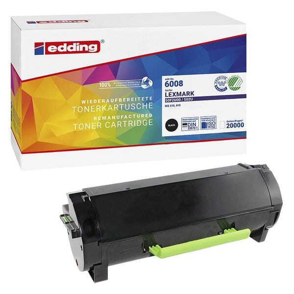 Edding Toner ersetzt Lexmark »50F2U00« schwarz Image