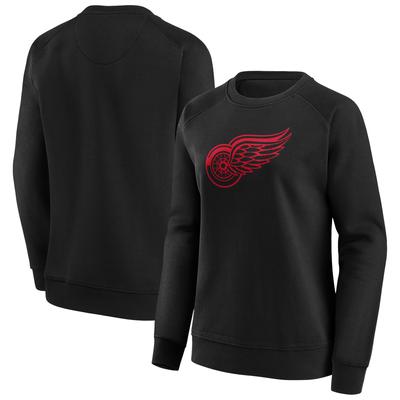 Detroit Red Wings Fanatics Branded Mono Logo Graphic Crew Sweatshirt – Damen Image