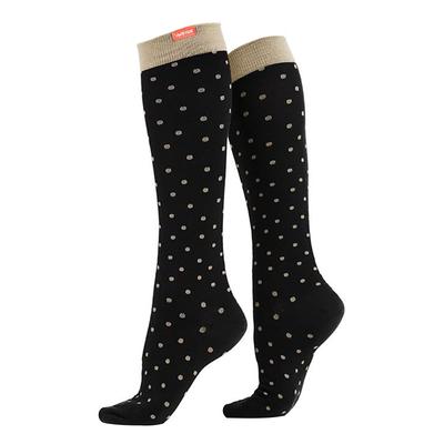 VIM&VIGR - Chaussettes Contention Femme Homme | Coton 30-40 mmhg Bas Compression - Noir & Bronzage