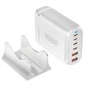 160 W Gan Fast Charge 3.0 USB Typ C Schnellladegerät Mobiles 6-Port USB Typ C PD Ladegerät Praktisch zum Mitnehmen Tablet-Ladegerät