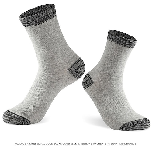 Herren 3 Pack Mehrfachpackungen Socken Socken Stricken Schwarz Weiß Farbe Farbblock Sport Natur Täglich Urlaub Grundlegend Mittel Frühling Herbst Modisch Brautkleider schlicht Image