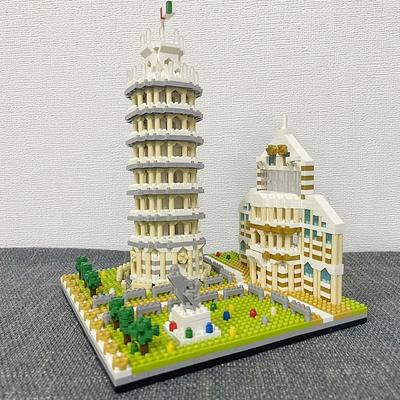 The World-famous Landmark Leaning Tower Of Pisa Architectural Micro-particle Building Blocks Three-dimensional Assembled Educational Educational Art Souvenirs Ornaments Toys And Gifts