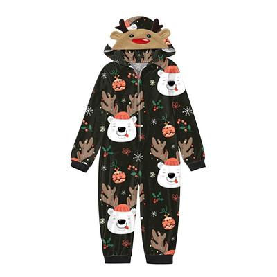 Family Christmas Family Pajamas Pajamas Graphic Cute Christmas Pajamas Home Deep Purple snowflakes on red background White snowman on blue background Long Sleeve Mommy And Me Outfits Active Matching