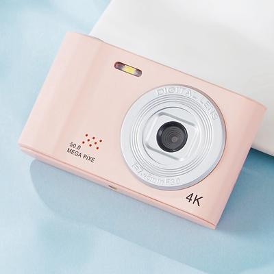 4K Digital Camera Point and Shoot Photography Travel Selfie Camara 2.4inch Screen Entry-Level Gift Compact Digicam Selfie Mini Retro Cam