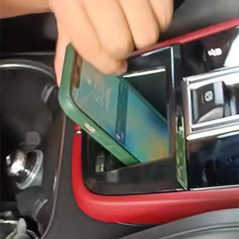 Auto kabelloses Ladegerät für Porsche Cayenne 2013-2017 15w Schnell ladegerät kabelloses Ladegerät Ladepad Panel Telefon halter Image