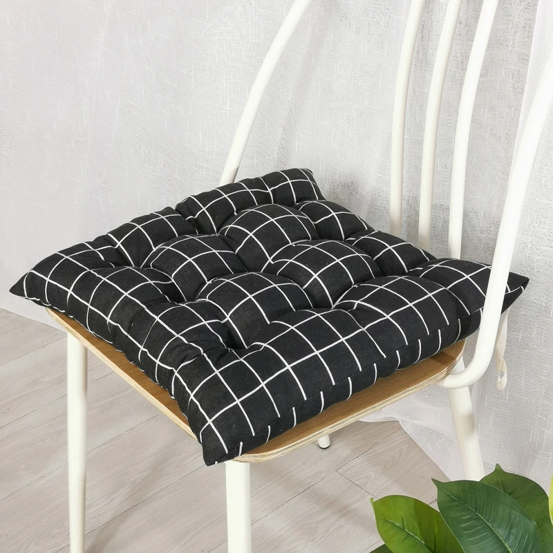 Stuhl kissen quadratischer Druck Sitzkissen Tatami Boden kissen Auto Büro Familie dekorieren Kissen 40x40 45x45 50x50 Image