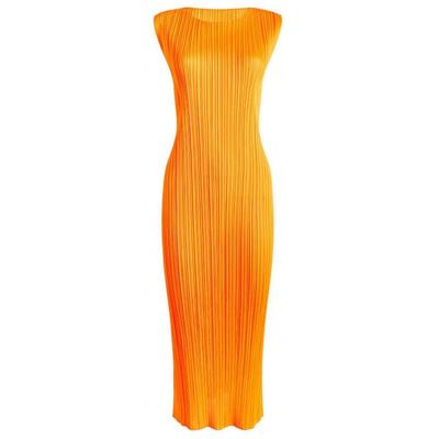 Dress - Orange - Pleats Please Issey Miyake Dresses