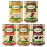 Prezzo speciale! Lukullus cibo umido per cani - 6 x 400 g Lukullus Naturkost Mix 2: umido (5 gusti)