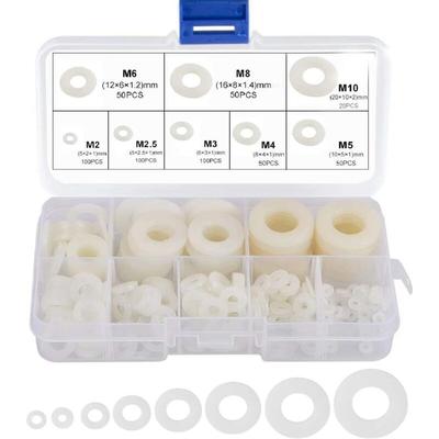 Rnemitery - Nylon-Unterlegscheibe, Kunststoff-Abstandshalter, M2, M2,5, M3, M4, M5, M6, M8, M10, Image