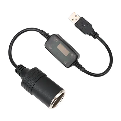 Plug Connector Adapter USB 5V To 12V Car Cigarette Lighter Socket Auto Interior Accessories