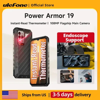 Ulefone Power Armor 19 Rugged Phone 17GB RAM 256GB ROM 108MP 4G smartphone 66W 9600mAh Android 12