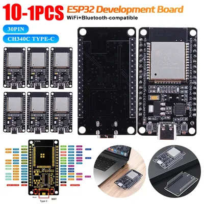 ESP32 WROOM-32 Development Board WiFi+Bluetooth-compatible Module 30Pins Dual Core Ultra-Low Power