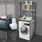 Over Washer and Dryer Shelves 3 Tiers Laundry Room Storage and Organizer Standing Shelf Height