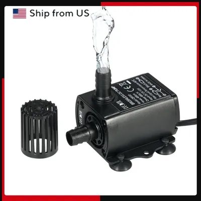 Brushless Water Pump with Female Waterproof Submersible Fountain Aquarium Circulating Non Noise for