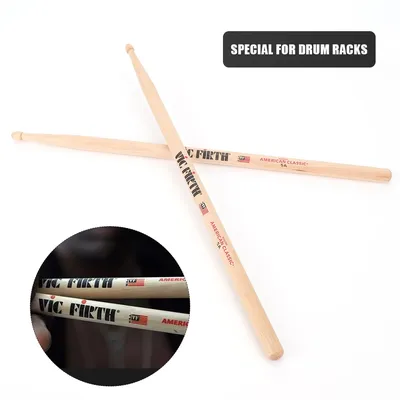 2Pcs Drumsticks 5A/7A Wood Tip Drumsticks Consistent Weight and Pitch American Hickory Drumsticks