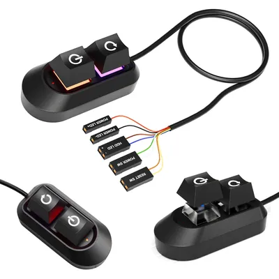 2M Computer Desktop RGB Mechanical Key Switch PC Motherboard External Start Power On/Off And Reset