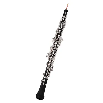 Professional Oboe C Key Semi-automatic Style Silver-plated Keys Woodwind Instrument with Oboe Reed