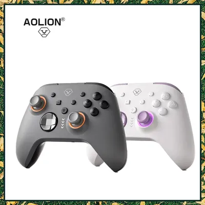 AOLION GamePad For switch Hall Joystick Macro Programming Six Axis Tactile RGB Light HD Motor