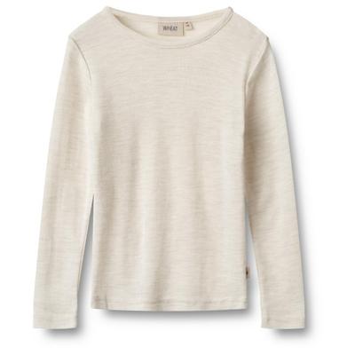 WHEAT - Kid's Wool T-Shirt L/S Alfie - Merinounterwäsche Gr 104 - 4 Years beige