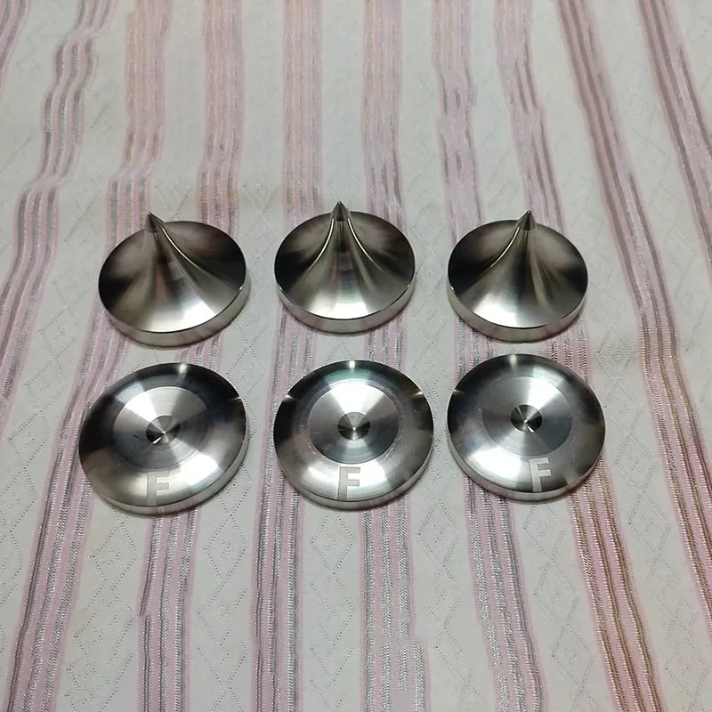 HIFI Audio Lautsprecher Verstärker CD-Player Stoßdämpfer Fuß Pad Füße Basis Nagel Isolation Spikes Stehen Tuning Kegel Boden Image