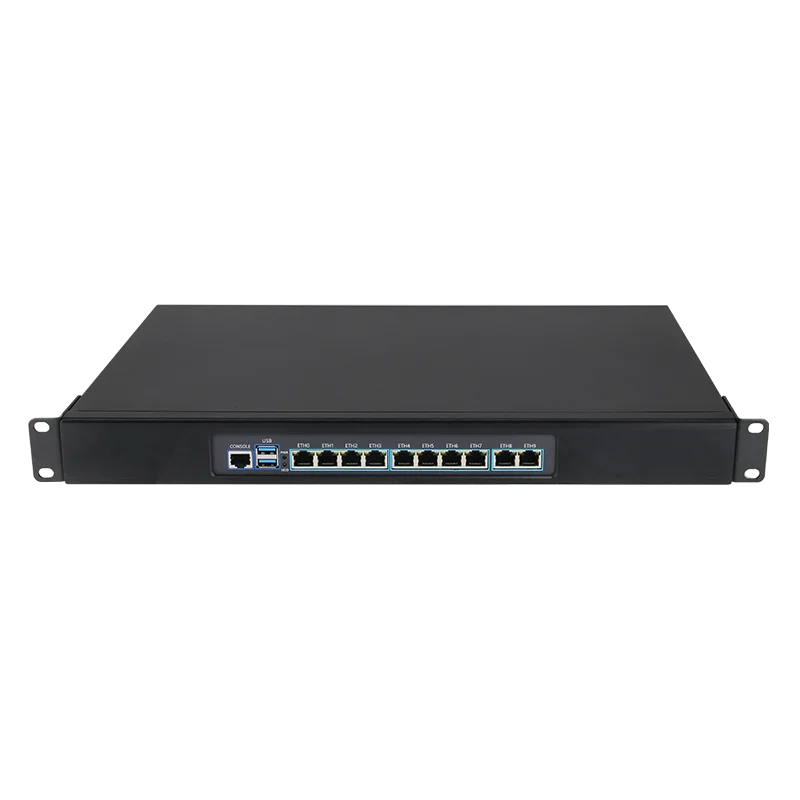 1U Rackmount Firewall Appliance Intel Celeron 3965U/3865U 10x 8x 6x Gigabit Ethernet Netzwerkserver Image