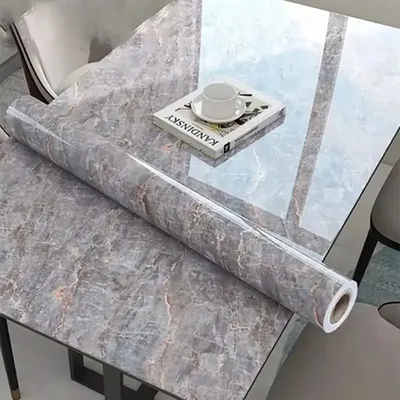 40 cm dekorative, wasser- und feuchtigkeitsbeständige Marmor-Tapete im modernen Stil, Schlafzimmer, Badezimmer, Küche, Wandaufkleber Image