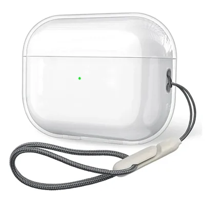 Mehrfarbige, durchsichtige Hülle mit Seilband für Apple AirPods Pro 2. Generation, transparente Silikon-Kopfhörerabdeckung für Airpods Pro 2 Image