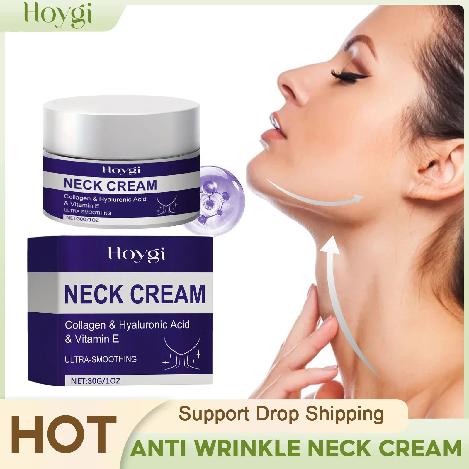Hals falten entfernungs creme Straffung straffend verblassen feine Linien Doppel kinn Anti-Aging-Ausschnitt heben Formung Schönheit Hals creme Image