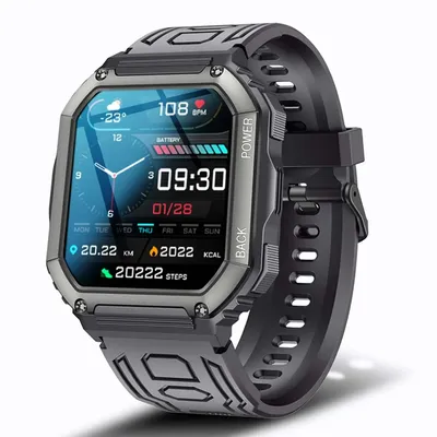 Senbono smart watch männer große akku musik spielen fitness tracker bluetooth wahl anruf sport smartwatch männer für ios android Image