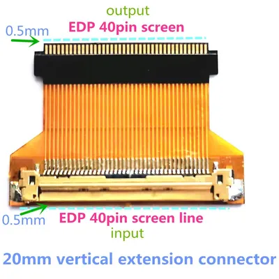 Neue bildschirm LED EDP 30pin 0,4mm zu 30pin 0,5mm Converter Adapter vertikale verlängerung stecker Image