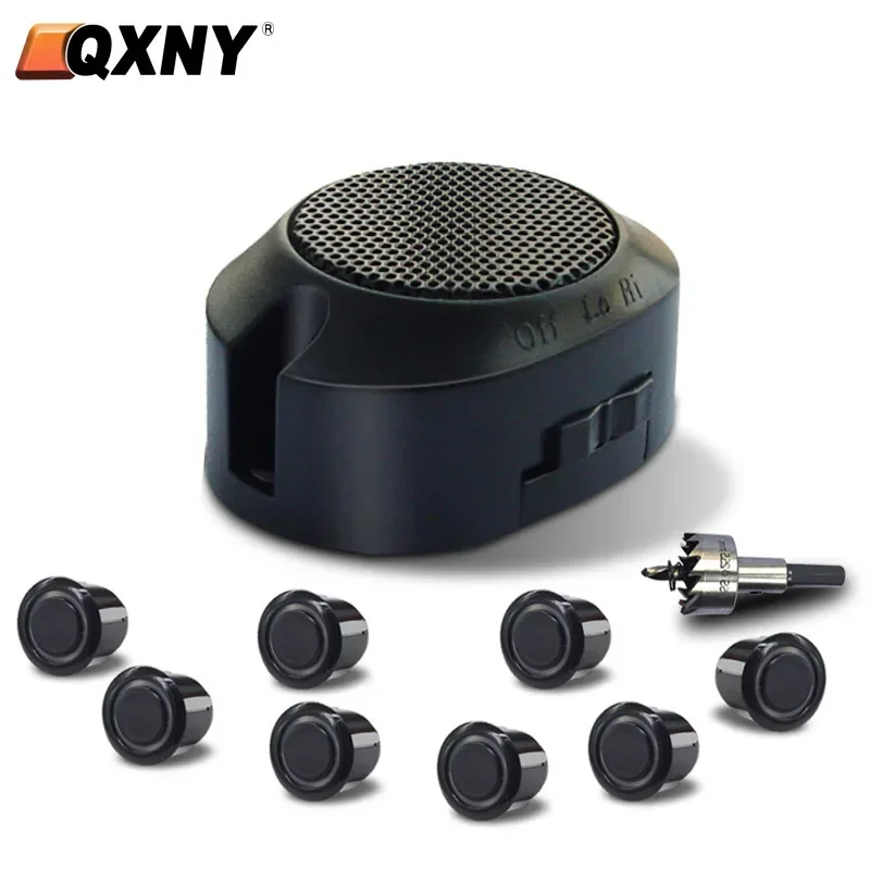 Auto-Parksensor-Set, universell, 8 Sensoren, Summer, Reverse-Backup, Radar, Schallalarm, Anzeige, Sondensystem, automatischer Parksensor Image