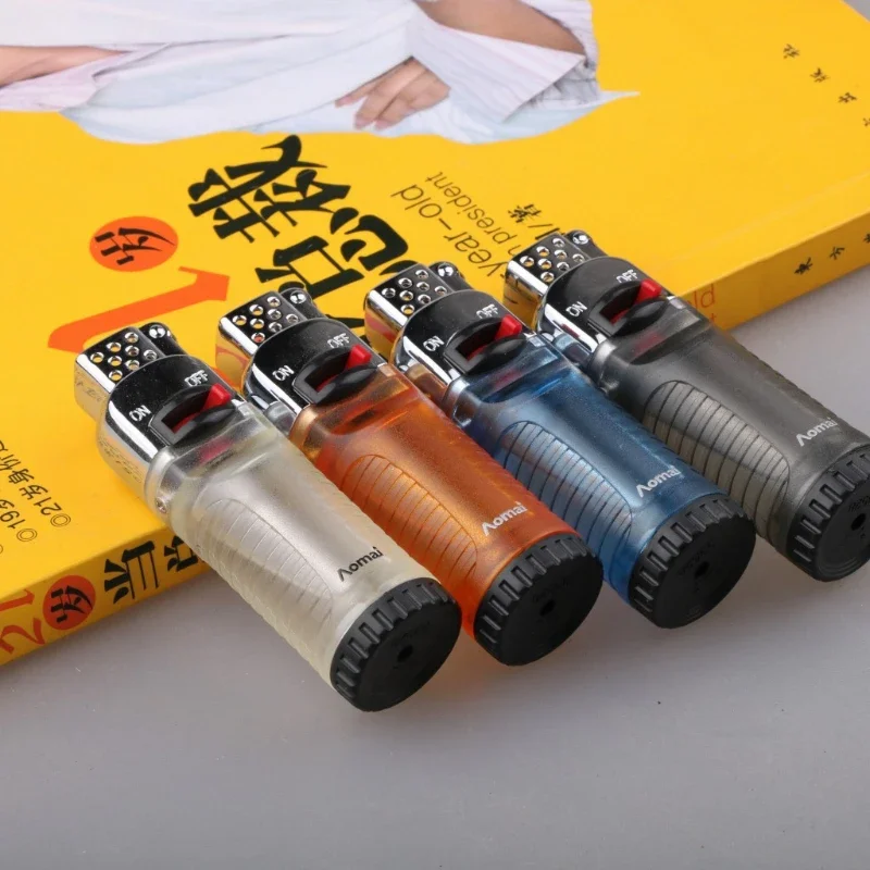 Neues schwimmendes Flammenfeuerzeug, kreatives Geisterfeuer, ungewöhnliche Feuerzeuge, nachfüllbar, Butan-Nylon, sichtbares Gasfenster, Geschenk für Freunde Image