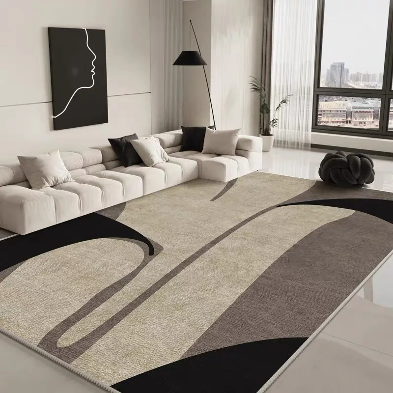 VIKAMA Licht Luxus Wohnzimmer Teppich Hause Rutschfeste Sofa Couchtisch Decke Schlafzimmer Zimmer Dekoration Garderobe Boden Matte Image
