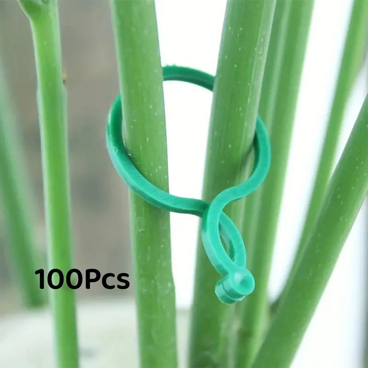 100 stücke pflanzen befestigungs clip, einfache kunststoff pflanze kletterwand befestigung clip für garten, outdoor Image