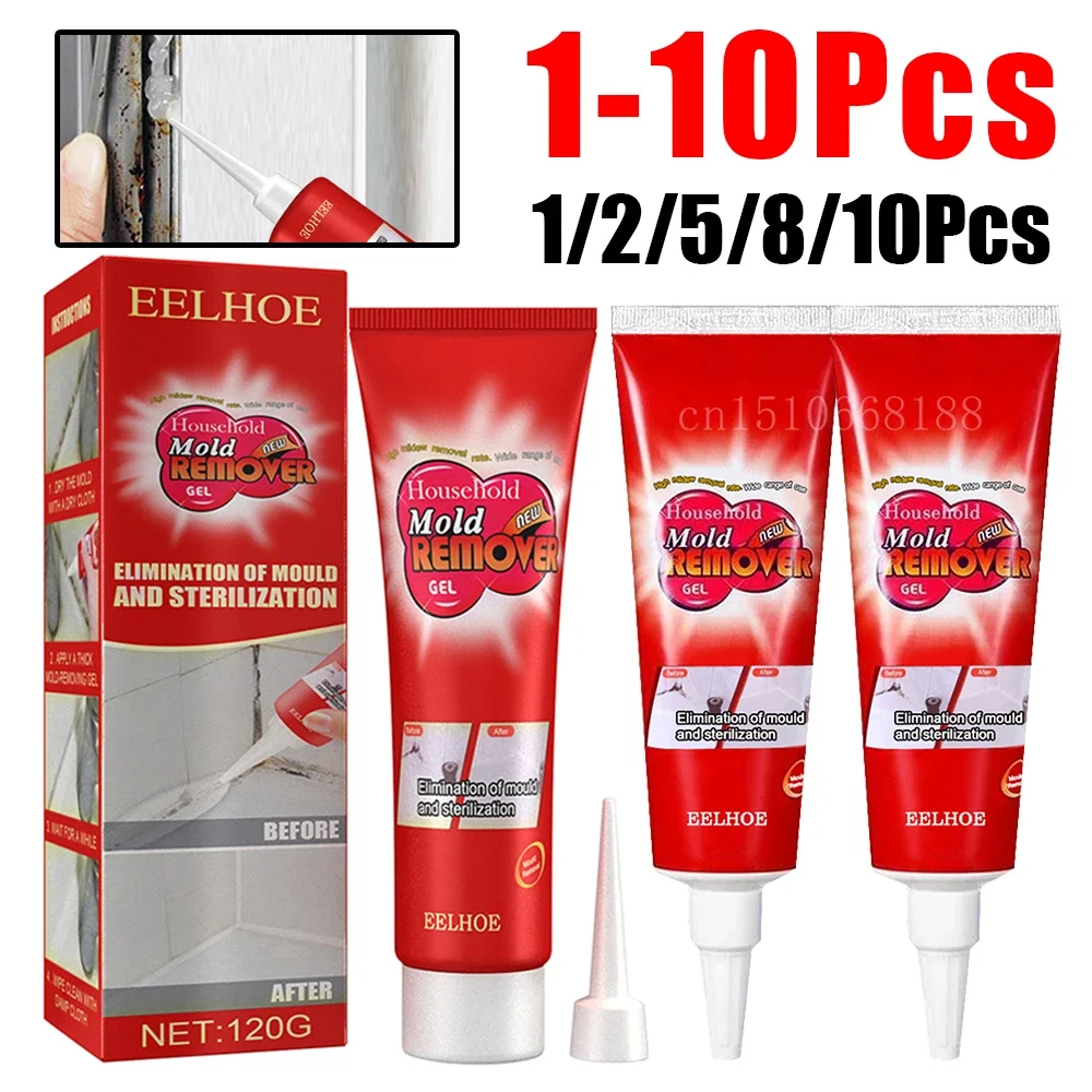 120g Schimmel entferner Gel Mehltau Schimmel entferner für Keramik fliesen zum Formen Mehltau Reiniger Wandform entfernung Keramik fliesen 1-10 Stk