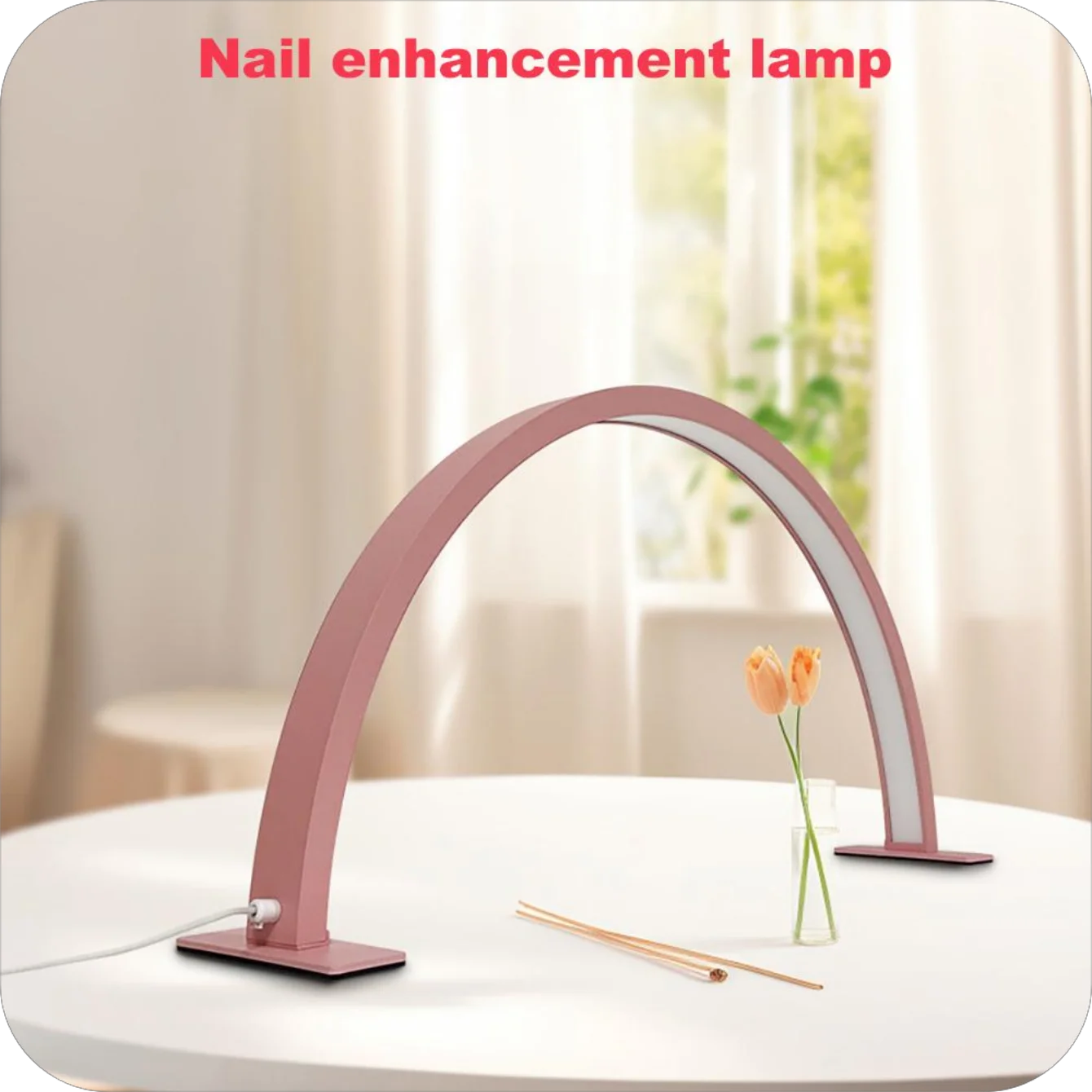 LED Halbmond Schönheit und Aufhellung Schönheitssalon Desktop-Reinigung Wimpern Schönheit Make-up Augenpflege Nail Art Speziallicht Image