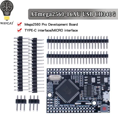 Mega 2560 PRO MINI Micro 5 V (Embed) CH340G ATmega2560-16AU mit männlichen Pinheadern, kompatibel Image