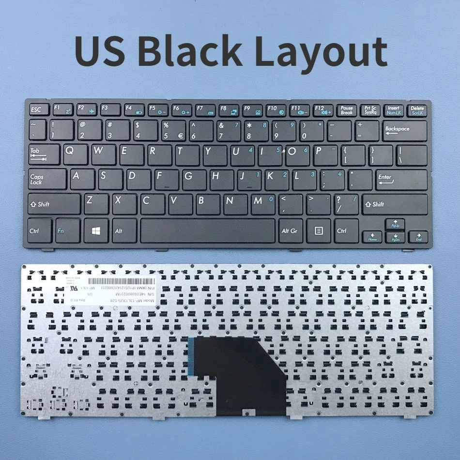 US-Laptop-Tastatur für Akoya P2214T MD99430 P2213T MD98924 MD98925 MD98927 MP-13L13US-528 MD99480 Pegatron T11 US-Layout