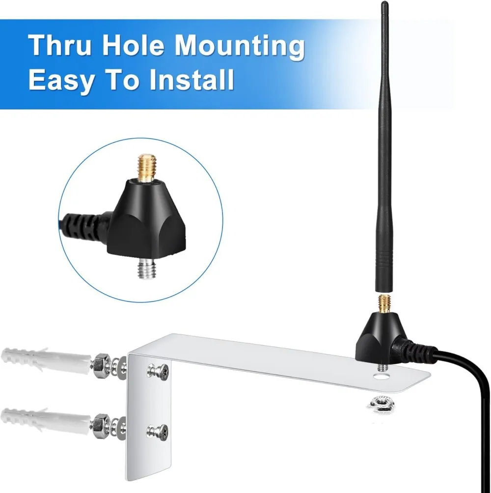 Geeignet für Garagentore im Freien RG58 HF-Antenne 433 MHz 433,92 Fernbedienungssignalverstärker Booster Antennenverstärker Image