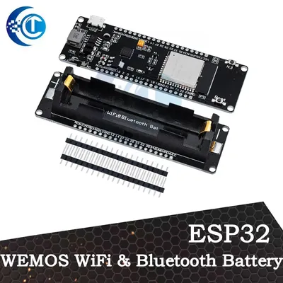 Wemos wifi & bluetooth batterie esp32 entwicklungs tool esp32 batterie esp8266 esp wroom 32 esp32 Image