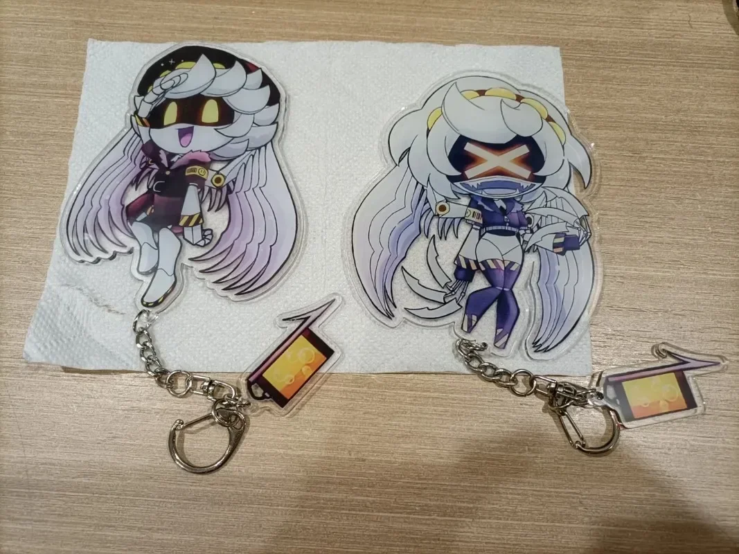 Murder Droni Portachiavi per uomo Uzi Portiere Portachiavi Festa N V J Ciondolo in acrilico Cosplay Portachiavi per auto Regalo Anime Portachiavi Donna