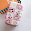 10x16.2 cm Borsa di Immagazzinaggio Portatile per Airpods Caricatore Della Banca di Potere Cavo USB Organizer Caso Snoopy Sanrio Hello Kitty Disney Mickey