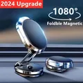 1080 ruota supporto magnetico per telefono da auto magnete supporto per Smartphone cellulare supporto per telefono pieghevole GPS in auto per IPhone Samsung Xiaomi