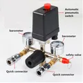 Valvola 220 del pressostato del compressore d'aria 0.5 V-regolatore di scarico del collettore della valvola di controllo della lega di alluminio della pompa 1.25MPa con il calibro