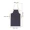 Kitchen Aprons, Adjustable Bib Kitchen Apron with Pockets for Home - 100x100cm